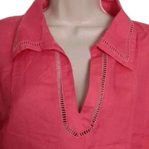 CARENSPORT Vneck Top Womans Plus Size 2X Coral Sleeveless NWT